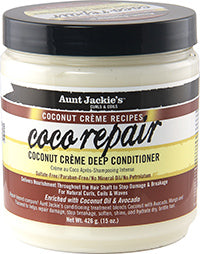 130-688-15 AUNT JACKIES COCONUT CREME COCO REPAIR DEEP CONDITIONER 15 OZ