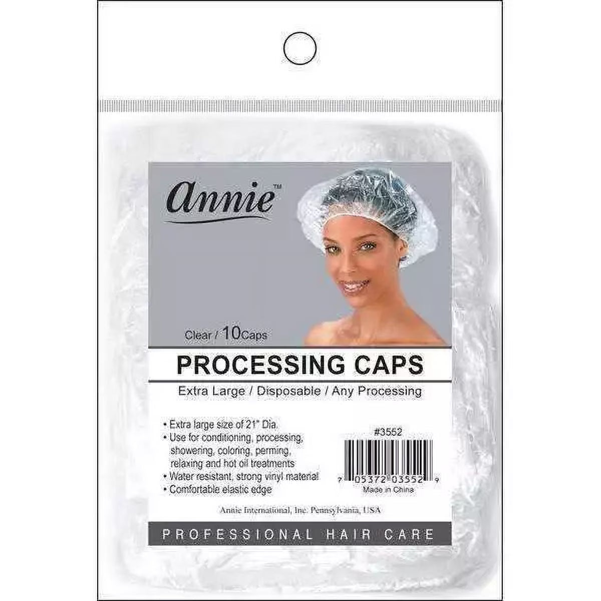 Annie #3552 Annie Processing Caps XL Colors Clear 10 Pc Each Bag