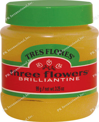 Tres Flores Three Flowers Brilliantine Solid 3.% OZ