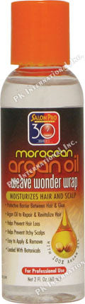 Salon Pro 30 Second Weave Wonder Wrap Argan Oil Clear 2 OZ
