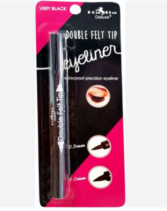 2316-VERY BLACK DELUXE ITALIA DOUBLE FELT TIP EYELINER VERY BLACK