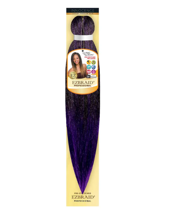 EZ-26S-PURPLE EZ BRAID SINGLE 26" PRE-STRECHED & ITCH FREE