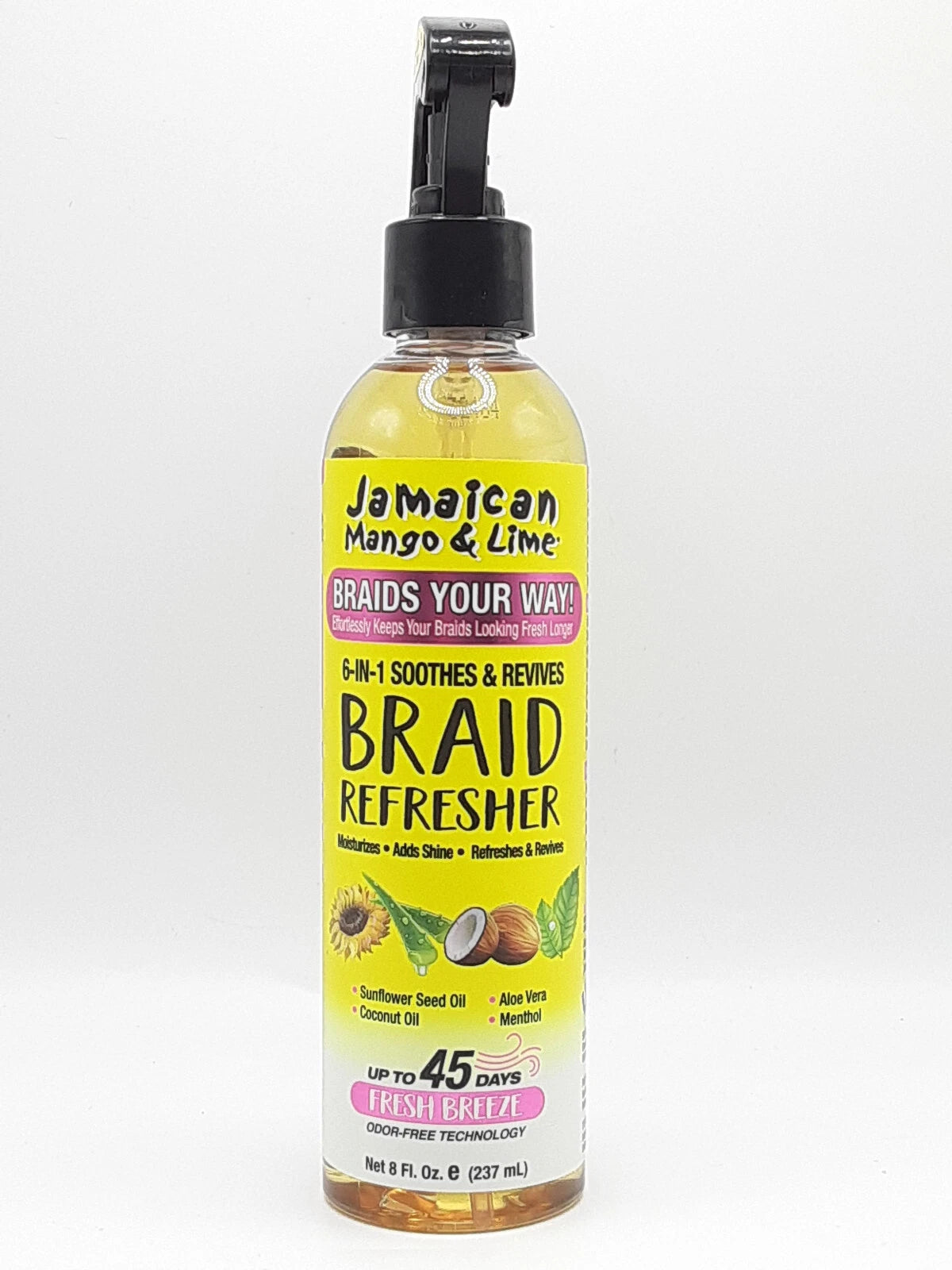 Jamaican Mango & Lime Braid Your Way 6 IN 1 Soothes & Revives Braid Refresh 8 OZ