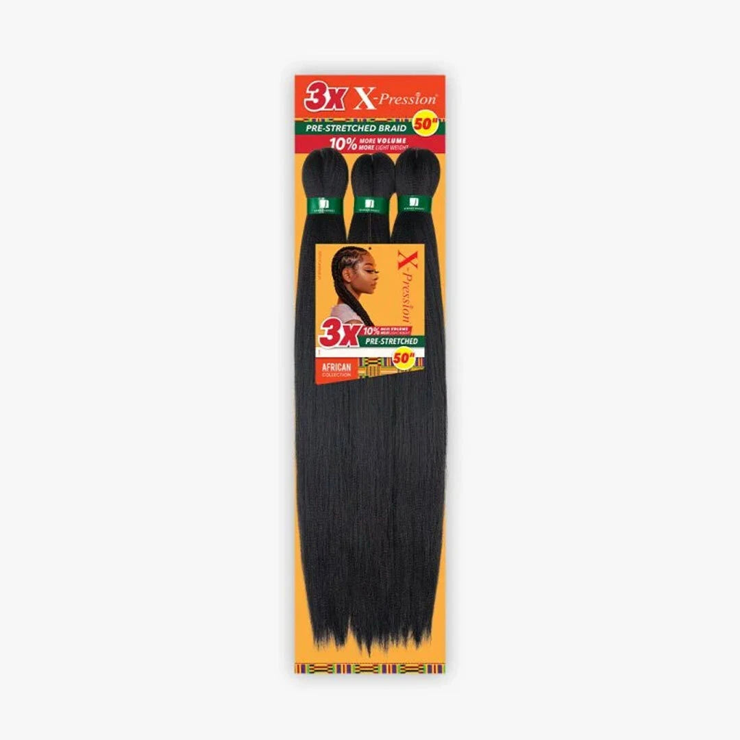 SB3XB-50-4 Sensationnel Synthetic X-Pression 3X Volume Pre-Streched Braid 50"