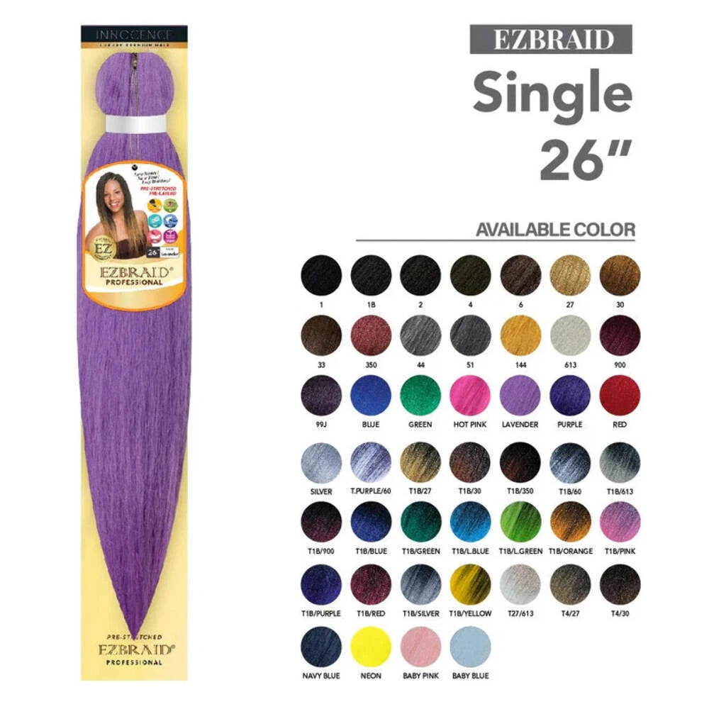 EZ-26S-T4/27 EZ BRAID SINGLE 26" PRE-STRECHED & ITCH FREE