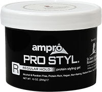 Ampro White Lid Regular Hold 10 OZ