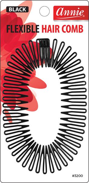 Annie #3200 Flexible Hair Comb Black