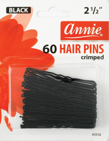 Annie #3316 Hair Pins Crimped 60Ct.