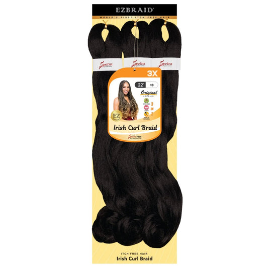 ICB-22-3X-1B Irish Curl Braid 22" Itch Free