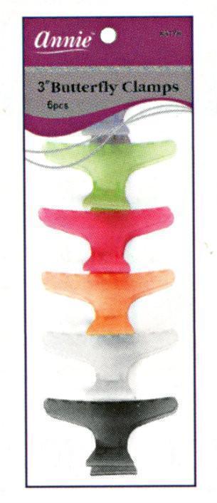 Annie #3179 Butter Fly Clamps 3" 6Ct.