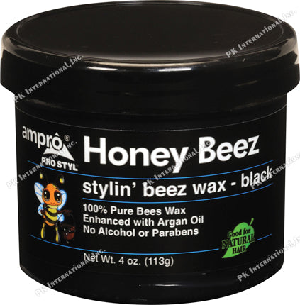 Ampro Honey Beez Wax Black 4 OZ