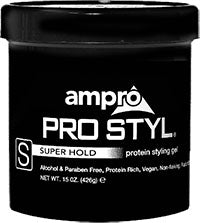 Ampro Protein Gel Super Hold Black Lid 15 OZ