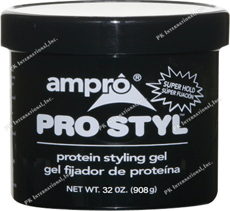 Ampro Protein Gel Super Hold Black Lid 32 OZ