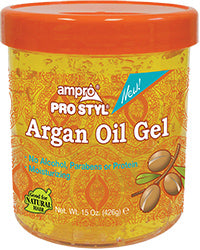 Ampro Protein Styling Argan Oil Gel Orange Lid 15 OZ