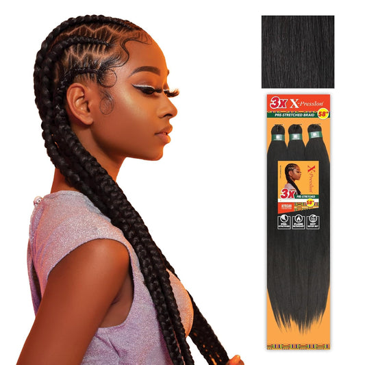 SB2XB72-SM1B/30 SENSATIONNEL SYNTHETIC X-PRESSION 2X VOLUME PRE-STRECHED BRAID 72"