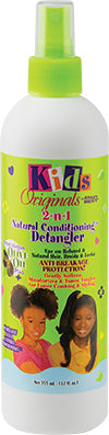 130-526-12 A/B KIDS ORG 2 IN 1 DETANGLER 12 OZ