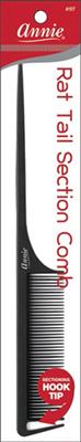 Annie #97 Rat Tail Section Comb Black