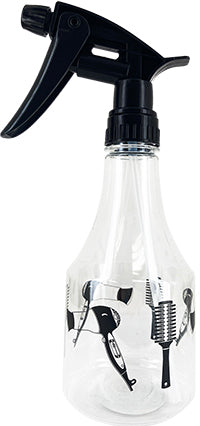 Annie #4710 Empty Spray Bottle Clear and Black Pattern