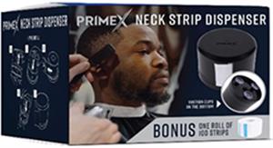 PrimeX Neck Strip Dispenser Black w/ Bonus one roll of 100 Strips