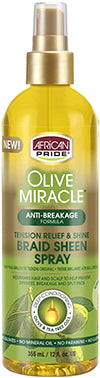 African Pride Olive Braid Sheen Spray 12 OZ
