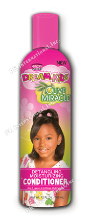 African Pride Dream Kids Olive Miracle Moist Detangle Conditioner 12 OZ