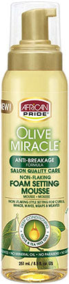 AP95557 A/P OLIVE MIRACLE FOAM SETTING MOUSSE 8.5 OZ