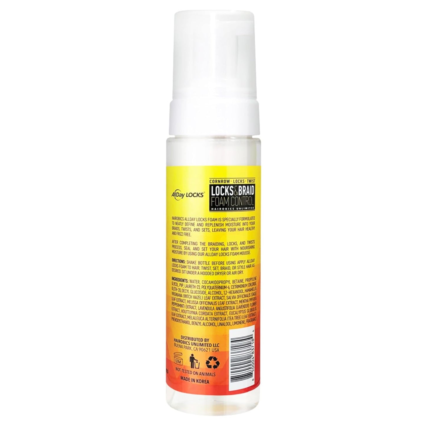Hairobic AllDay Locks & Braid Foam Control 8 OZ