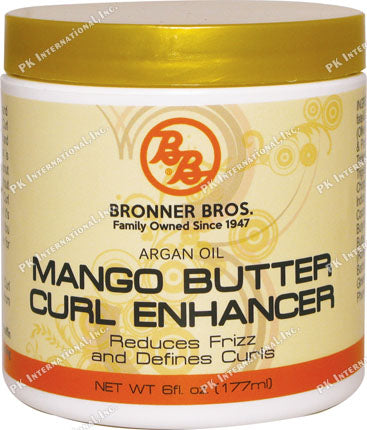 Bronner Brothers Mango Butter Curl Enhancer Argan Oil 6 OZ