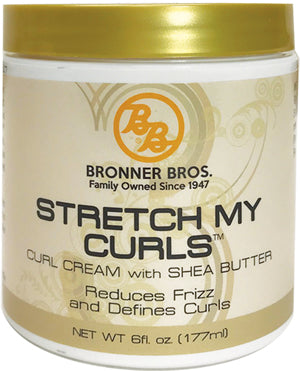 Bronner Brothers Stretch My Curls Cream Shea Butter 6 OZ