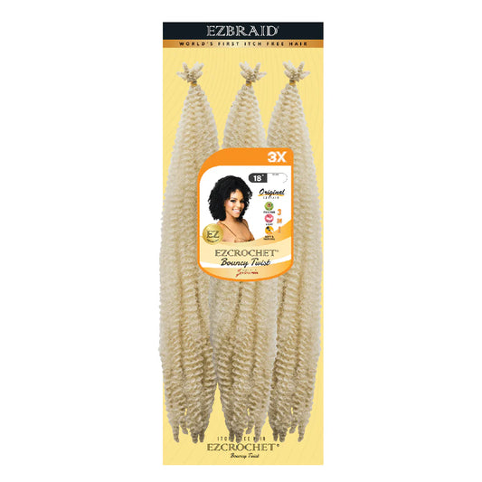 EC-BUT-18-3X-1 EZ BRAID BOUNCY TWIST CROCHET ITCH FREE 18”
