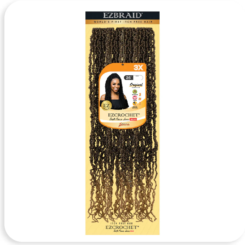 EC-SL-26-3X-613 EZ BRAID SOFT FAUX LOCS MICRO CROCHET ITCH FREE 26"
