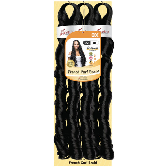 FCB-22-3X-T1B/27 EZ FRENCH CURL CROCHET ITCH FREE 22"