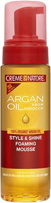 Creme Of Nature Argan Oil Style Shine Foaming Mousse 7 OZ