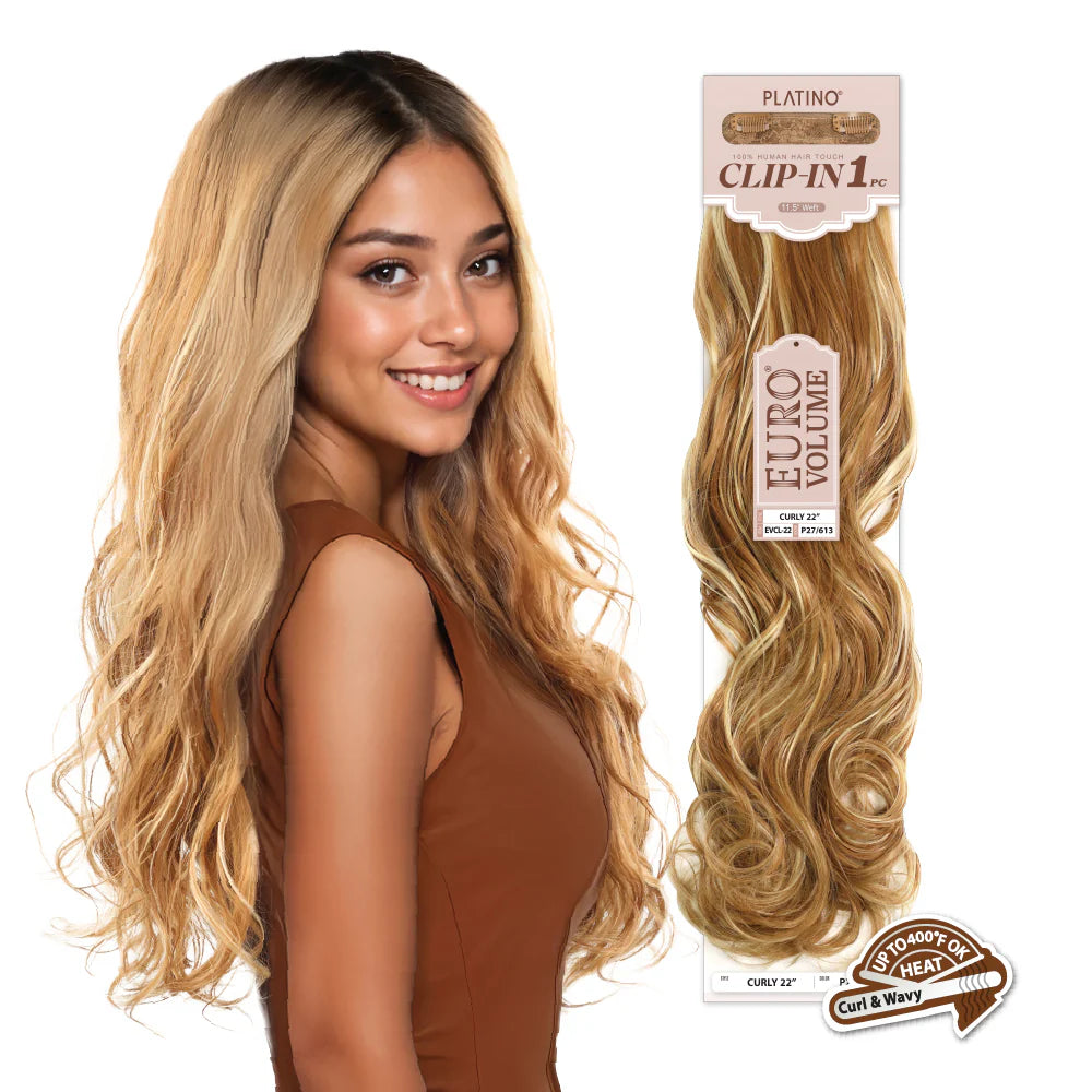 Eve Hair 100 % Human Hair Touch Clip-In 1 Weft Curly 22"