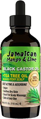 Jamaican Mango & Lime Black Castor Oil Tea Tree 4 OZ