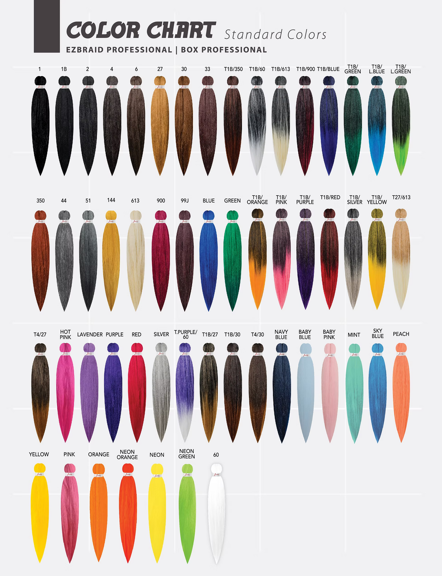 EZ-12-2X-4 EZ BRAID KIDS 12"X2 PRE-STRECHED & ITCH FREE