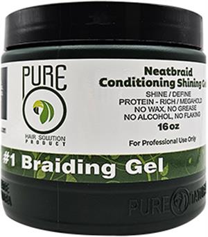 Pure O Nat Neat Braiding Conditioning Gel 16 OZ
