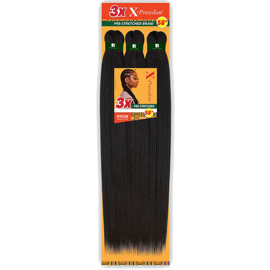 SB3XB58-T1B/27 Sensationnel Synthetic X-Pression 3X Volume Pre-Streched Braid 58"