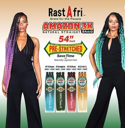 AM-3X PRE-STRECHED AMAZON BRAID 54"