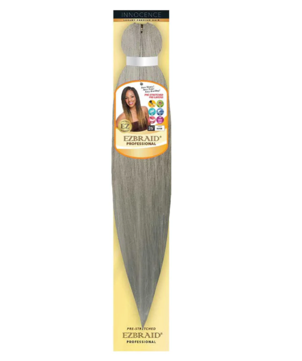 EZ-26S-SILVER EZ BRAID SINGLE 26" PRE-STRECHED & ITCH FREE