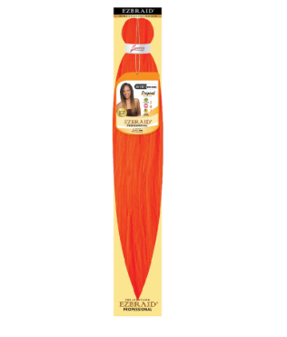 EZ-26S-ORANGE EZ BRAID SINGLE 26" PRE-STRECHED & ITCH FREE