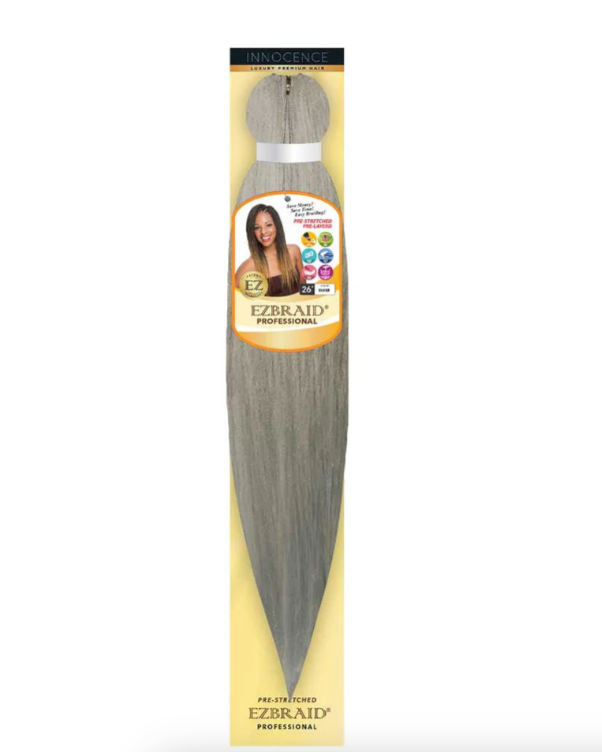 EZ-26S-PLATINUM SILVER EZ BRAID SINGLE 26" PRE-STRECHED & ITCH FREE