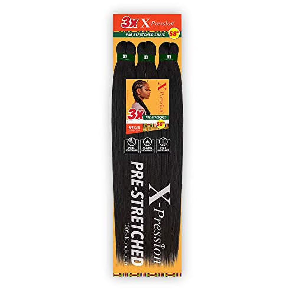 SB3XB-58-30 Sensationnel Synthetic X-Pression 3X Volume Pre-Streched Braid 58"