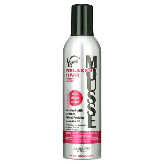 Vigorol Mousse Relaxed Hair Pink 12OZ