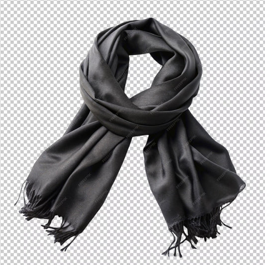 Multi Head Warp Scarf Black