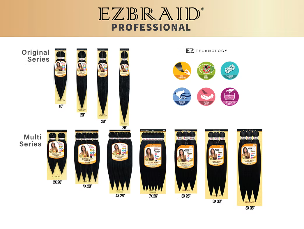 EZ-26-4X-613 EZ BRAID 26X4" PRE-STRECHED & ITCH FREE