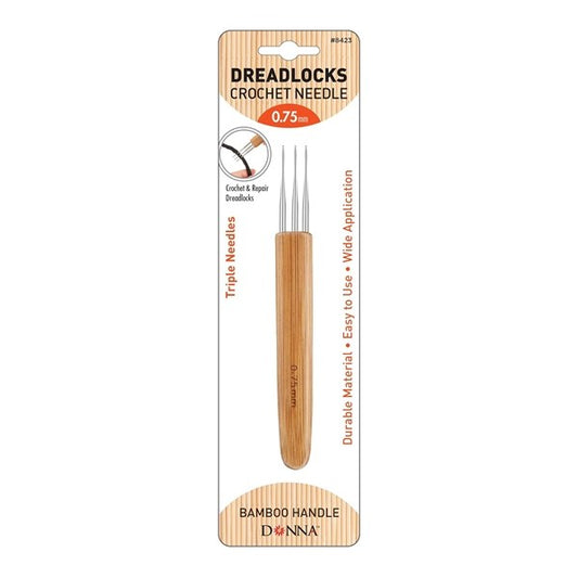 Donna #D8423 3 Hook Dreadlock Needle .075 MM Wood