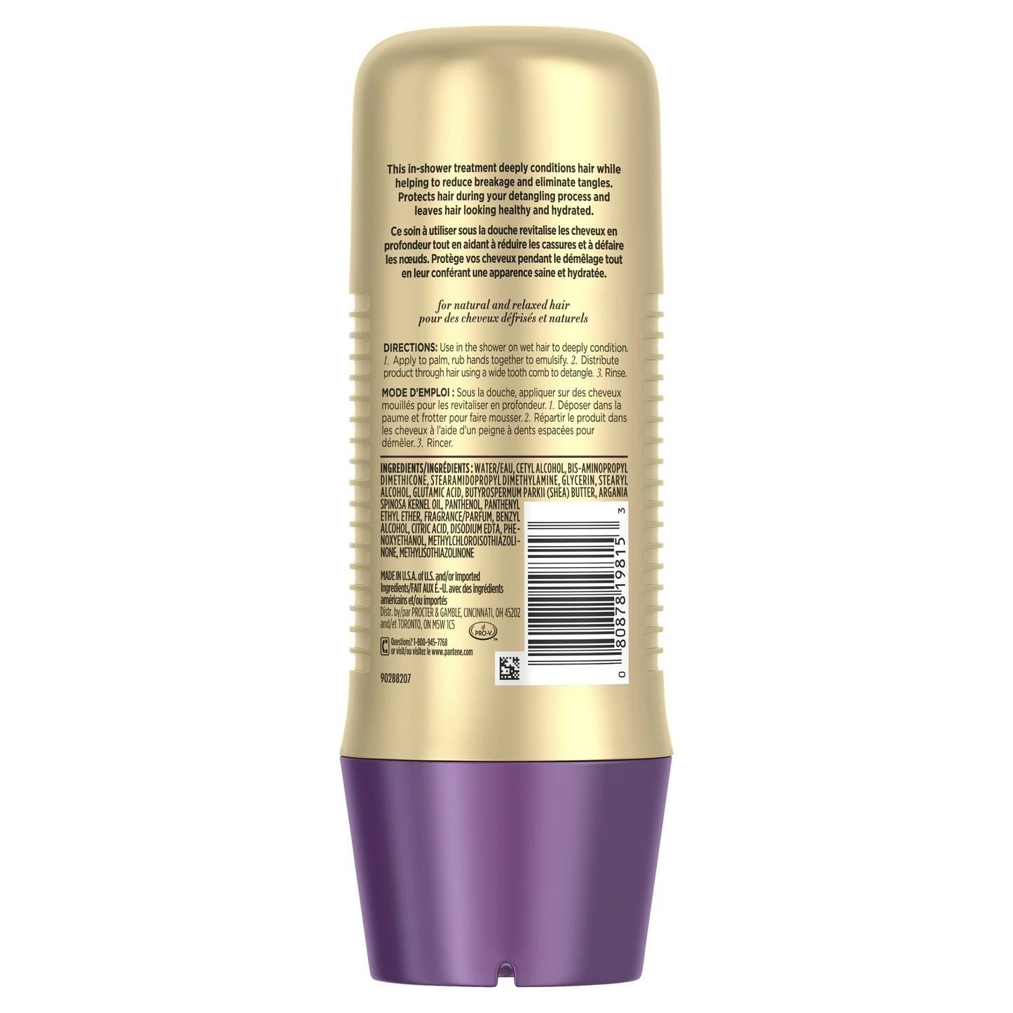 Pantene Gold Series Miracle Hair De-tangler with Argan Oil Conditioner, 8 fl oz
