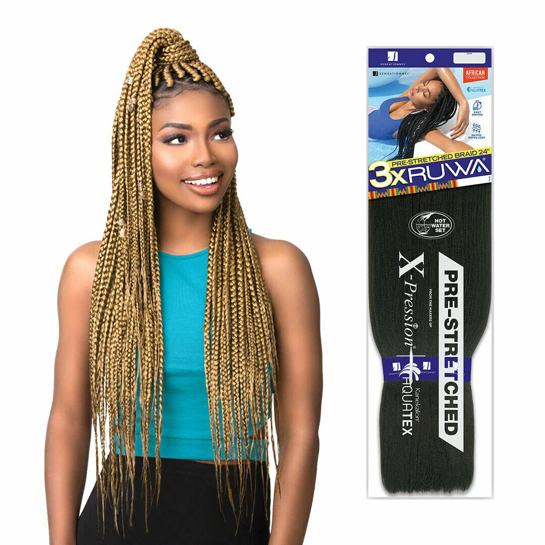 SB3RW48-M27/30/613 SENSATIONNEL 3X RUWA VOLUME PRE-LAYERED CROCHET BRAID 24"