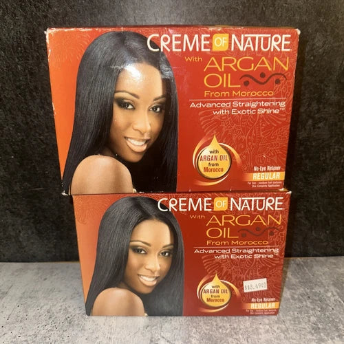 Creme Of Nature Argan Oil No Lye Relaxer Regular Kit